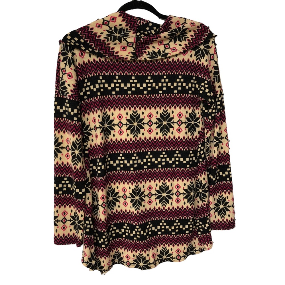 NWT Auditions Soft Knit High Low Hem Cowl/Boat Neck Sweater Size M